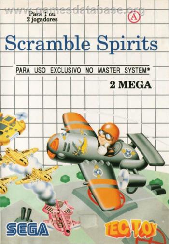 Cover Scramble Spirits for Master System II